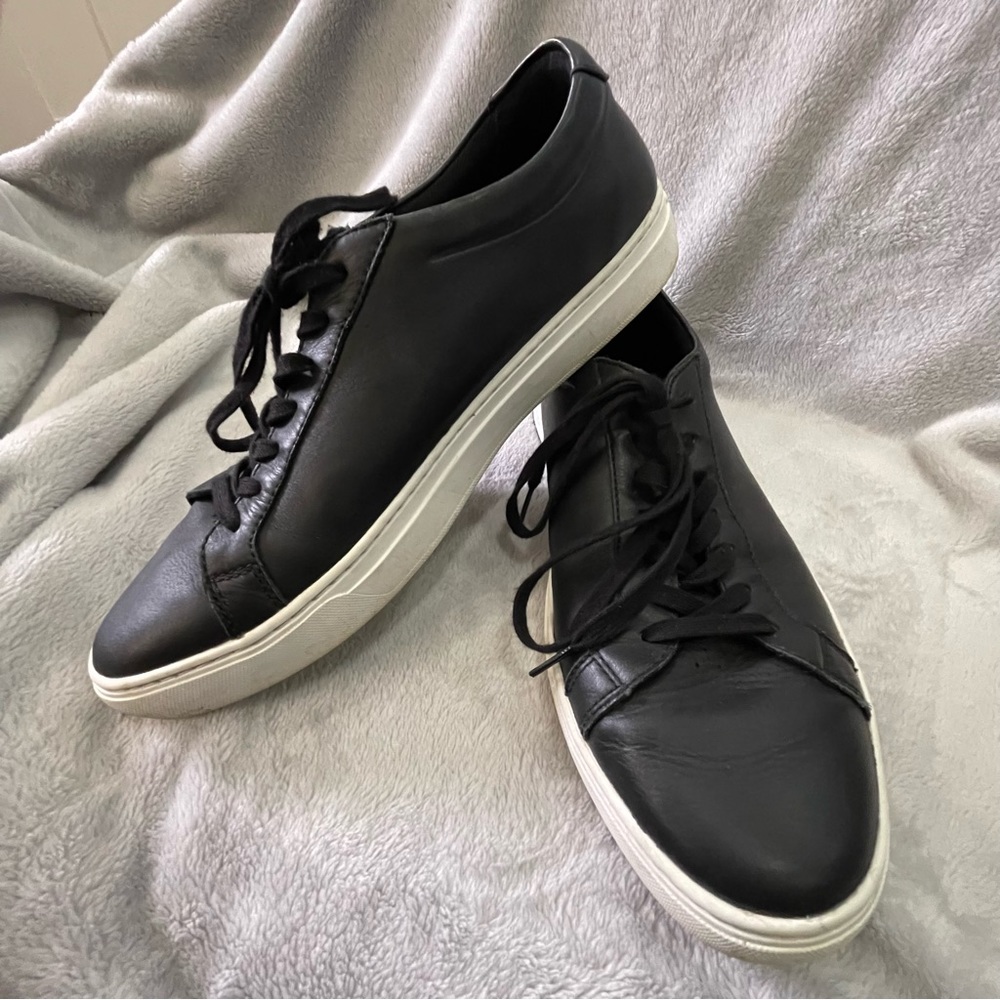 Lacoste Men’s L.12.12 Classic Black Leather Sneaker
